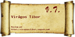 Virágos Tibor névjegykártya